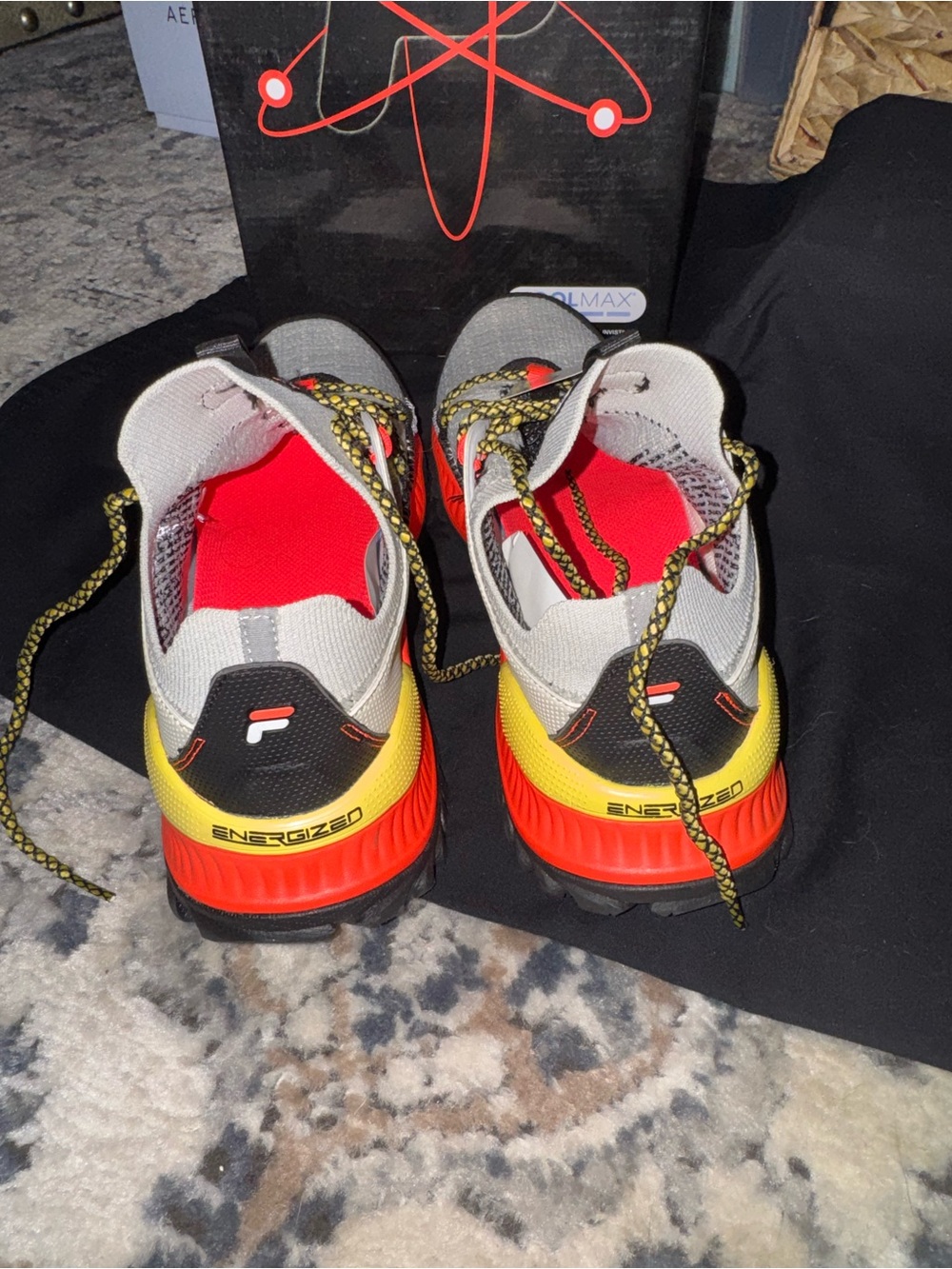 Fila Energized Trail Sneakers - Red, Yellow, Black